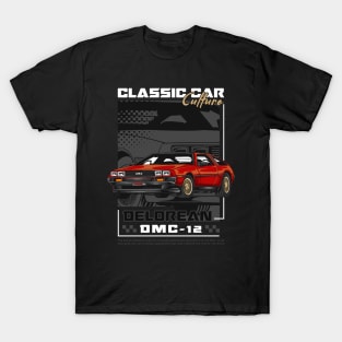 Retro Delorean Car T-Shirt